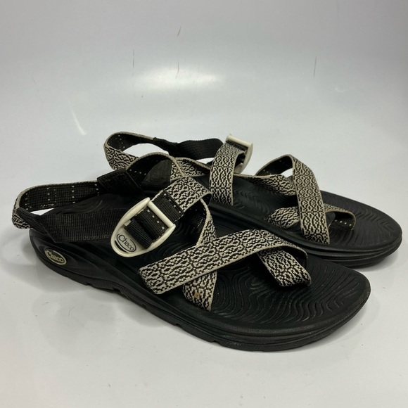 Chaco Shoes - Chaco Z Volv 2‎ black & white sandals size 8